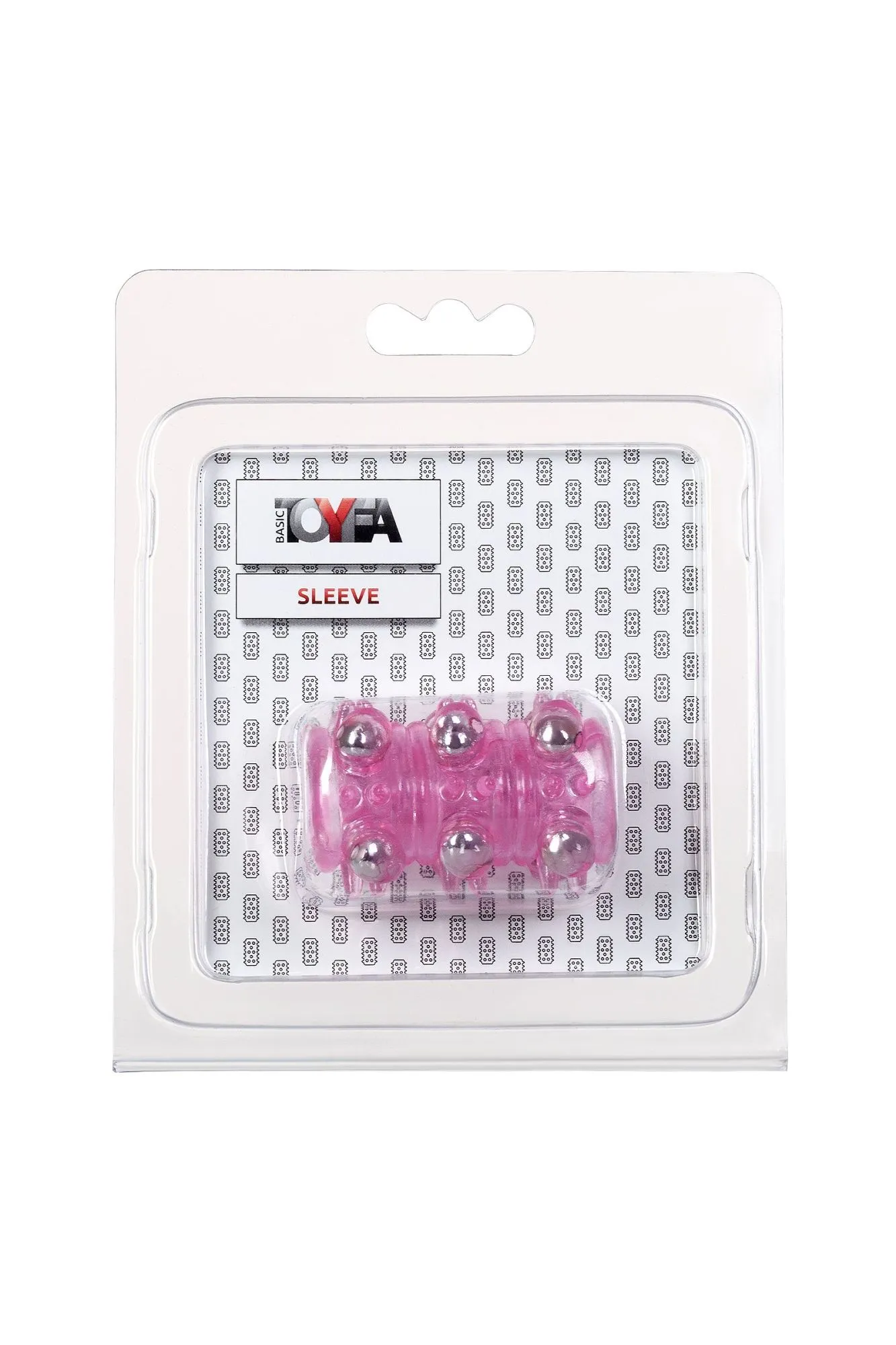 насадка с бусинками toyfa, tpe, розовая, 5 см в Мурманске