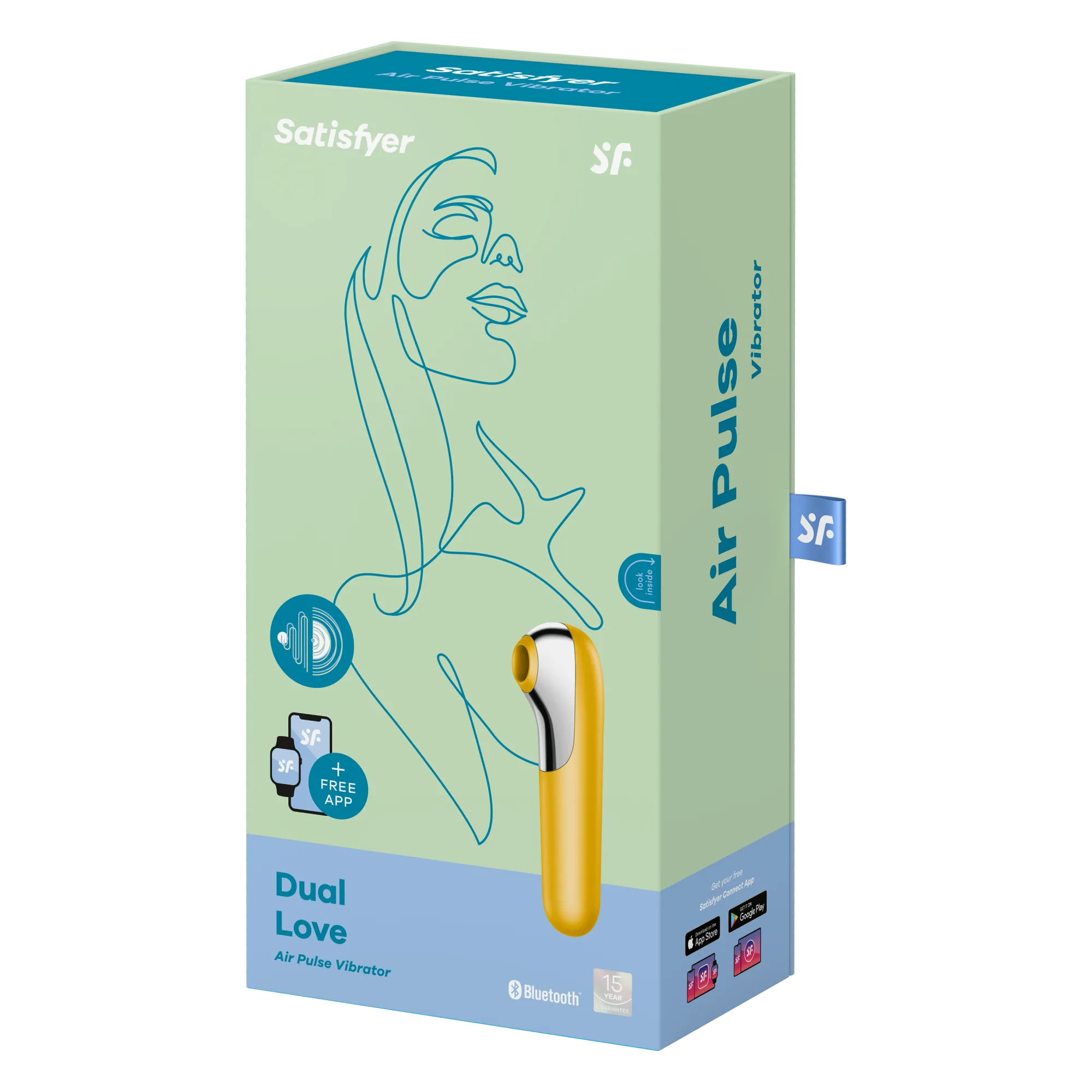 вакуумный массажер satisfyer dual love yellow 003047sa в Мурманске