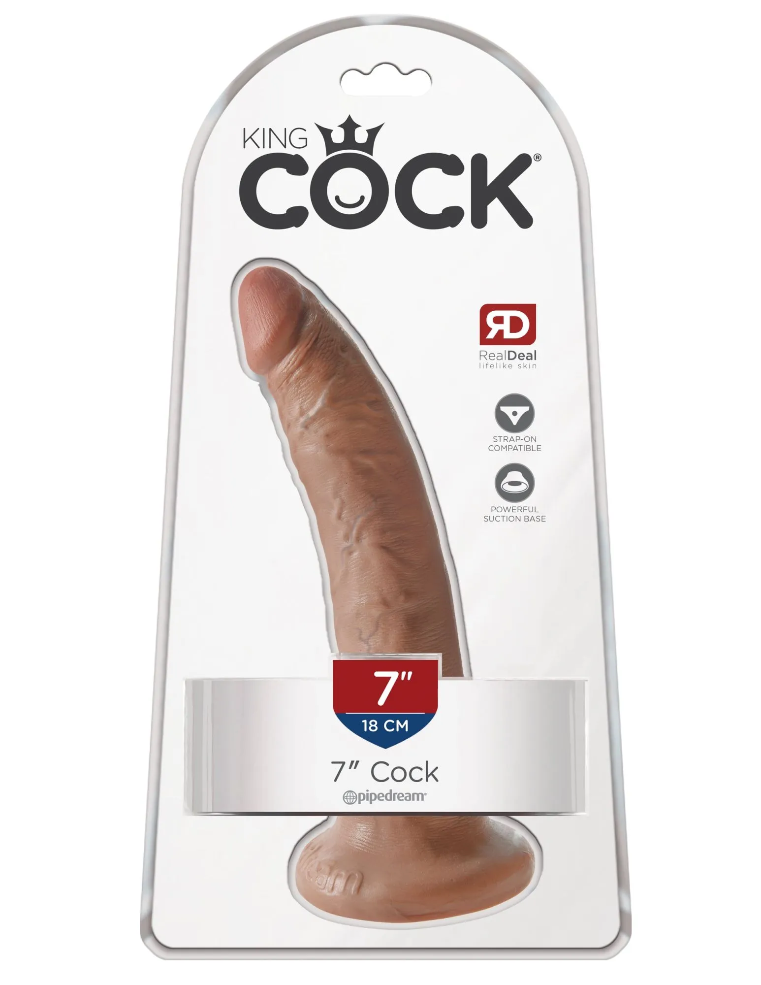 фаллоимитатор king cock 7" мулат cock - flesh pipedream 550222pd в Мурманске