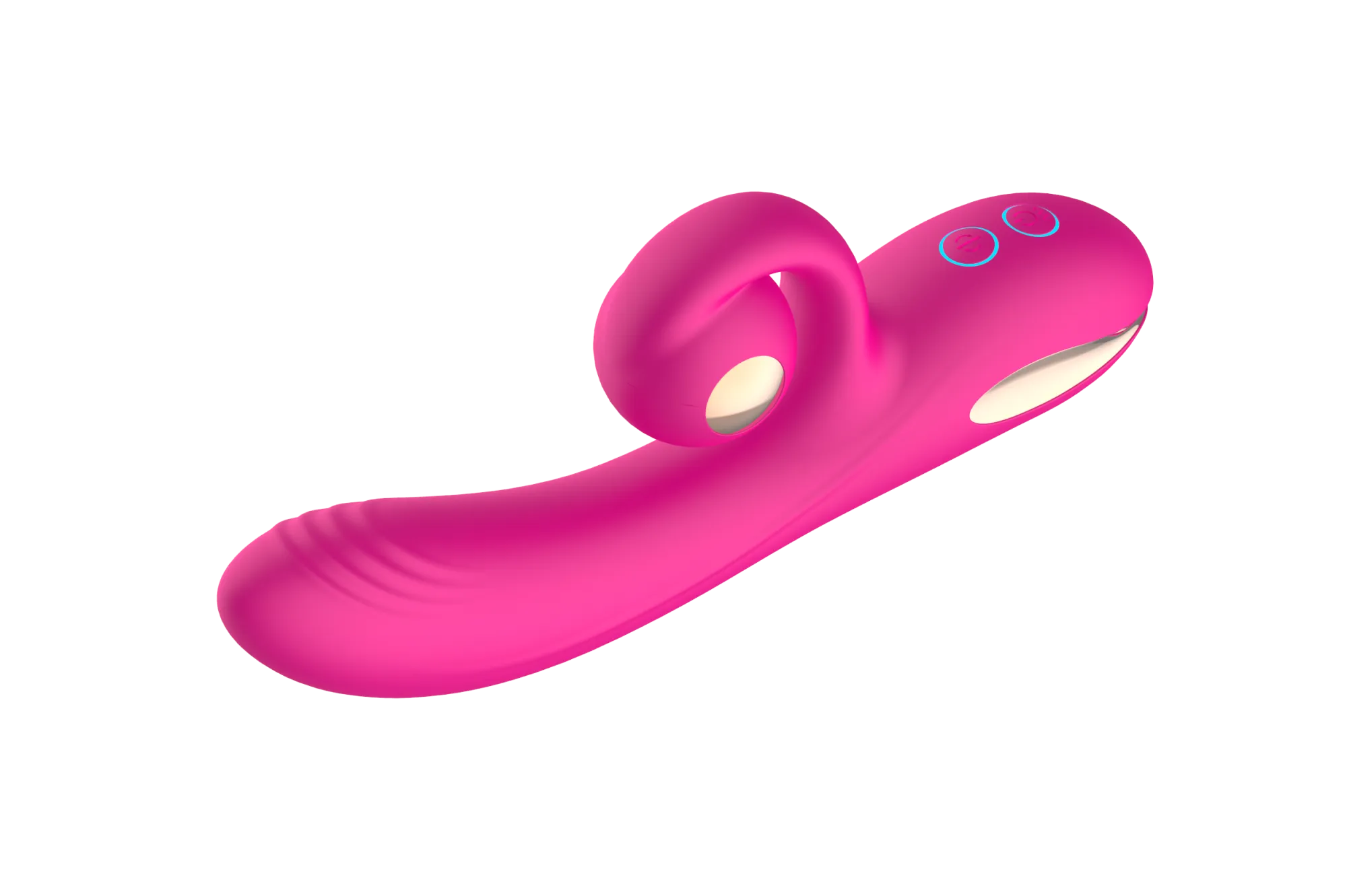 силиконовый вибратор-кролик с функцией вращения sw3052-hot-pink в Мурманске