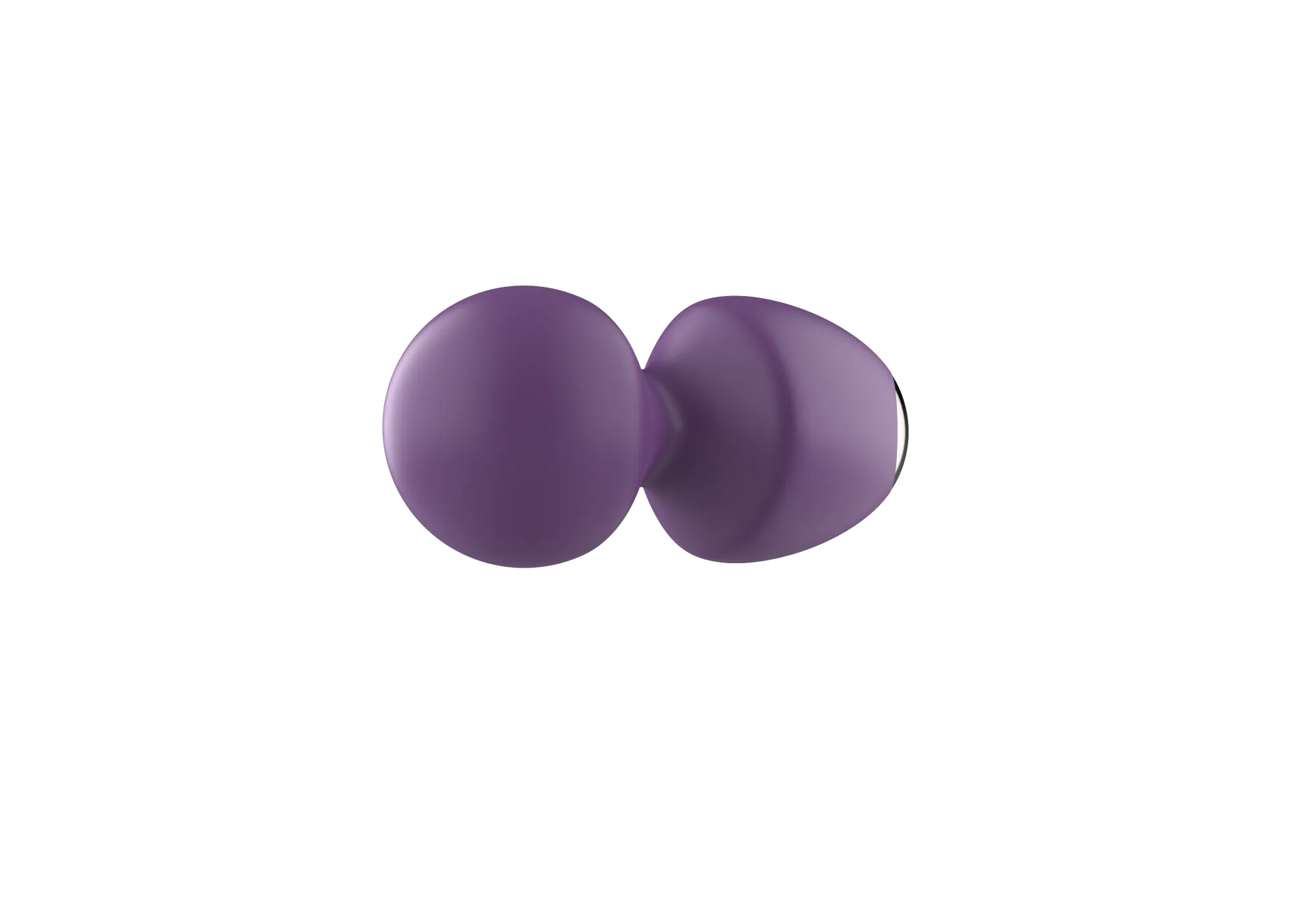 вибратор- вонд с изогнутым корпусом secwell sw24125-purple в Мурманске