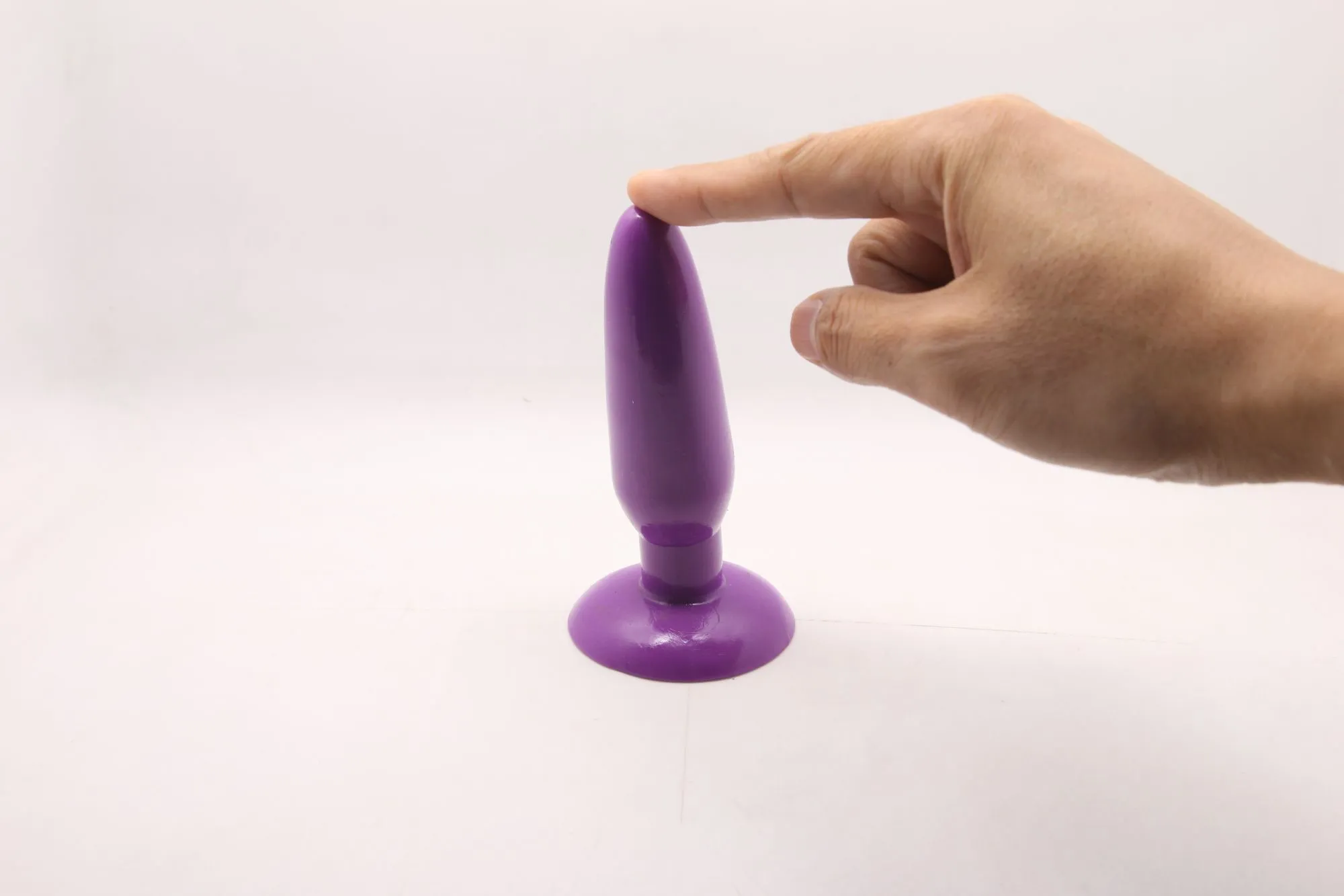 анальная пробка с присоской 3,7 см purple bi-017001r в Мурманске