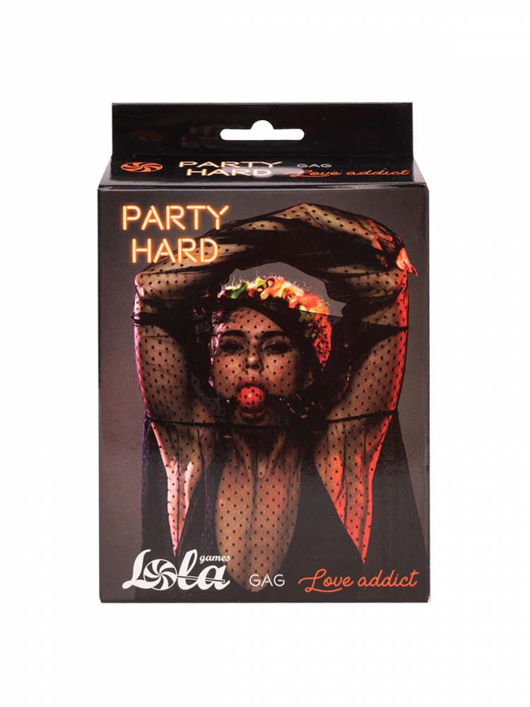 Кляп Party Hard Love Addict Red 1146-02lola