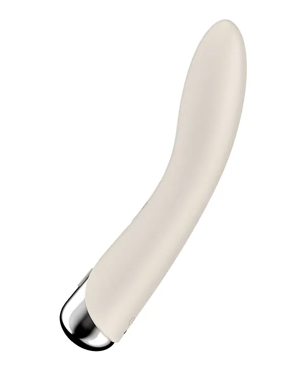 вибратор для точки g  с ротацией satisfyer spinning vibe 1, силикон, бежевый, 17,8 см в Мурманске