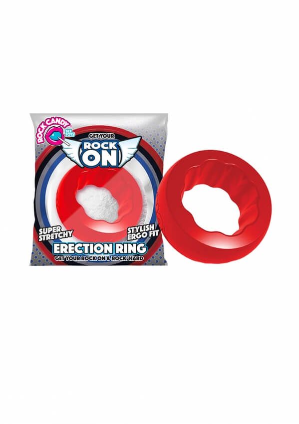 эрекционное кольцо rock on ring, красное в Мурманске