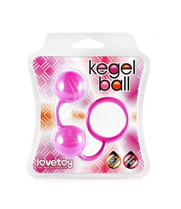 вагинальные шарики lovetoy kegel ball, розовые в Мурманске