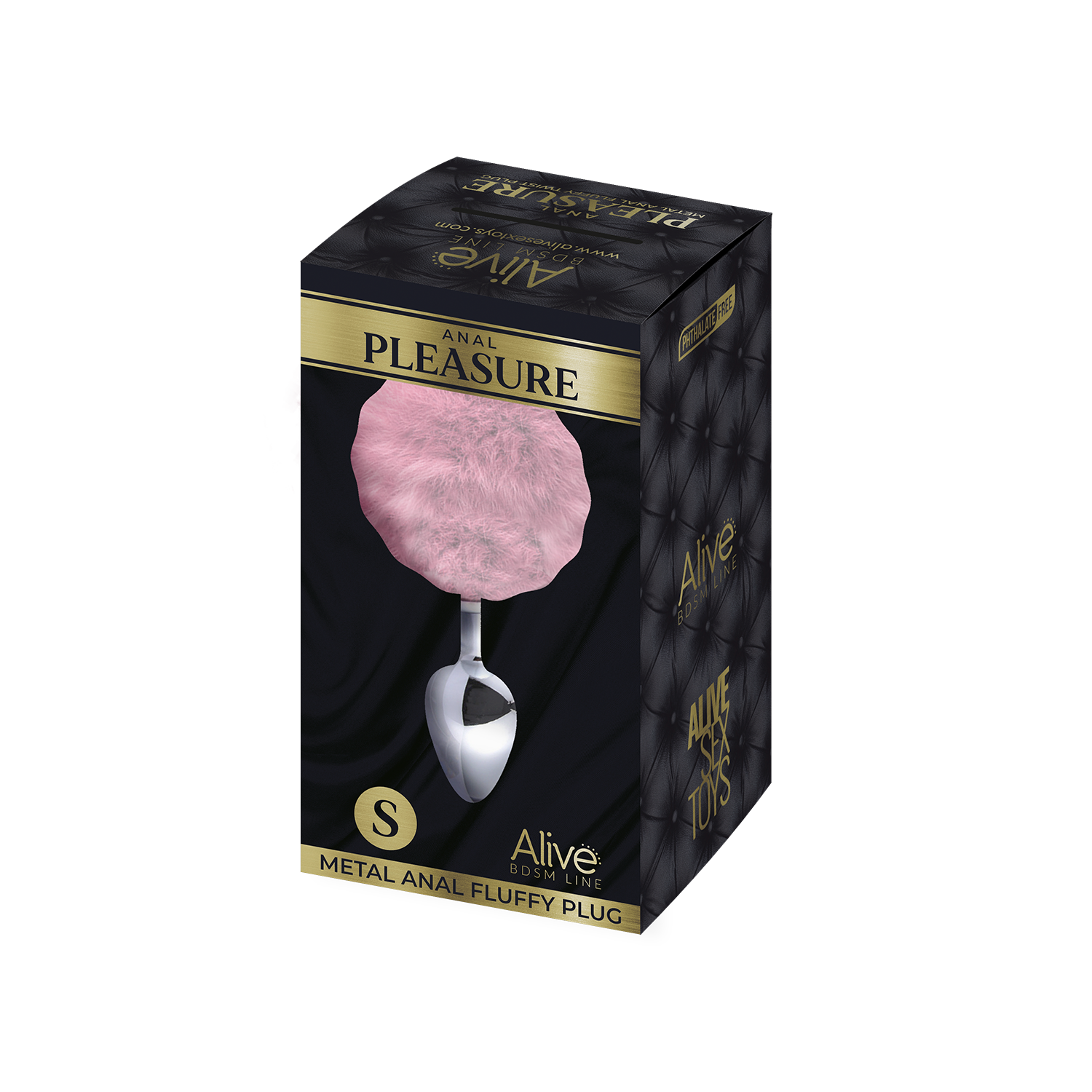 анальная пробка metal anal fluffly plug s pink 70372al в Мурманске