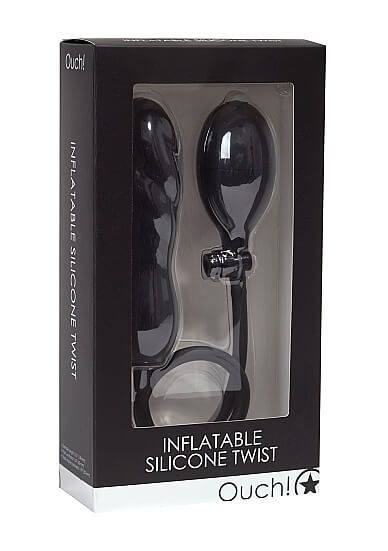 фаллоимитатор shots media inflatable silicone twist, с грушей в Мурманске