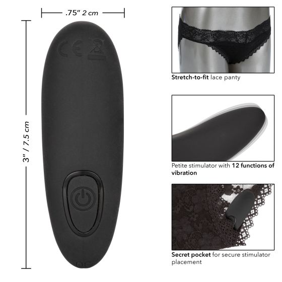 трусики с вибромассажером для стимуляции клитора remote control panty set s/m в Мурманске