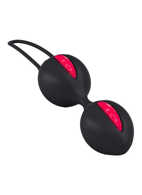 вагинальные шарики fun factory smartballs duo, чёрно-малиновые в Мурманске