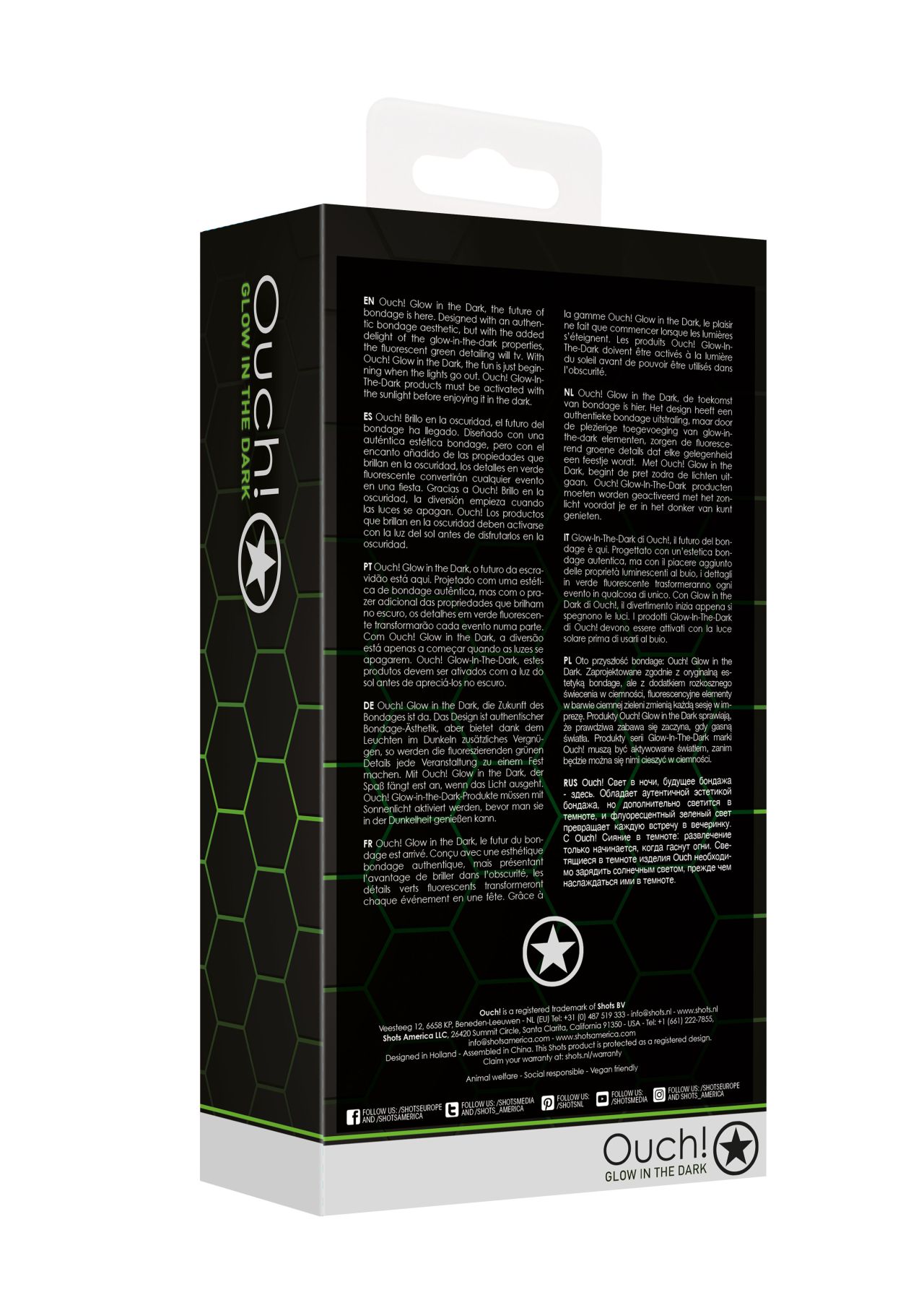портупея body harness - glow in the dark (s/m) в Мурманске