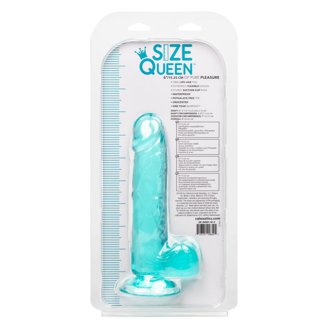 фалоимитатор size queen 6"/15.25 cm - blue в Мурманске