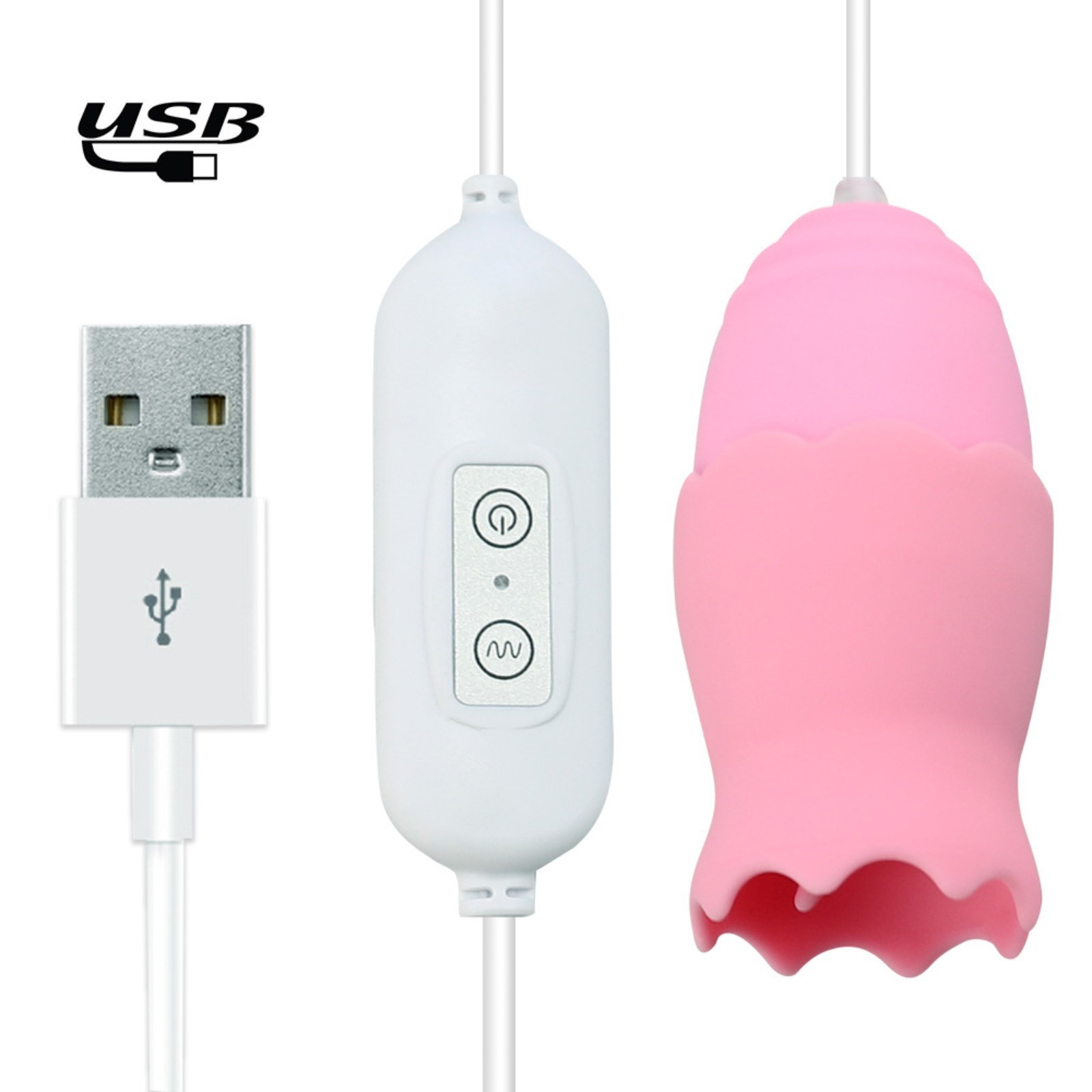 виброяйца с насадкой для сосков и клитора, 12 режимов, usb, силикон, розовый в Мурманске