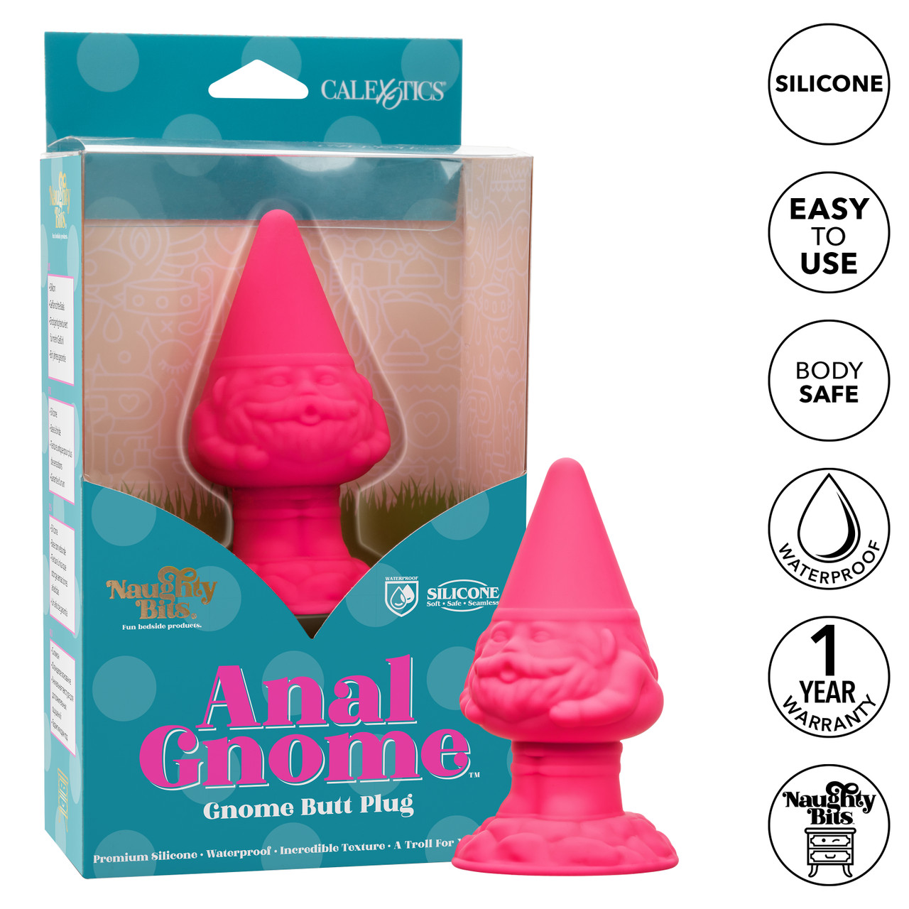 конусовидная анальная пробка naughty bits anal gnome в Мурманске