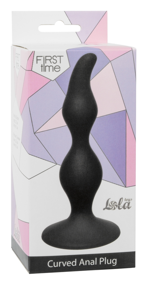 анальная пробка curved anal plug black 4105-03lola в Мурманске
