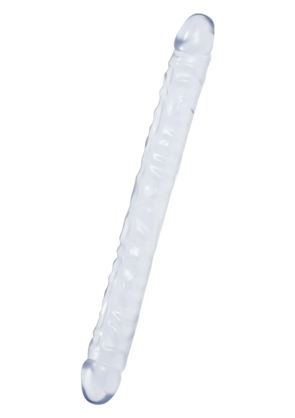 фаллоимитатор двойной doc johnson crystal jellies 18 double dong, прозрачный в Мурманске