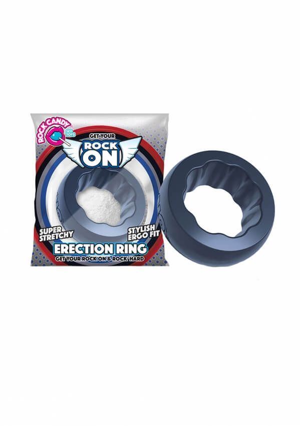 эрекционное кольцо rock on ring, черное в Мурманске