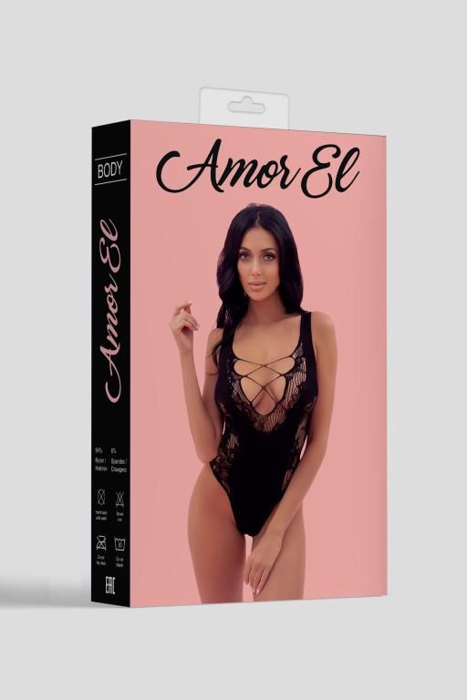 Эротическое боди amor el (s/l), черный в Мурманске