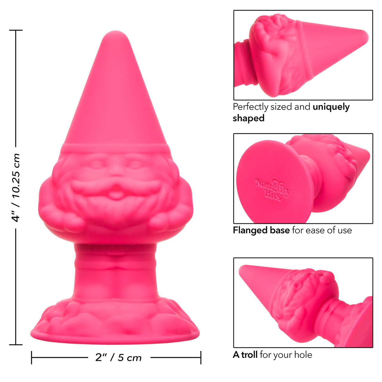 конусовидная анальная пробка naughty bits anal gnome в Мурманске