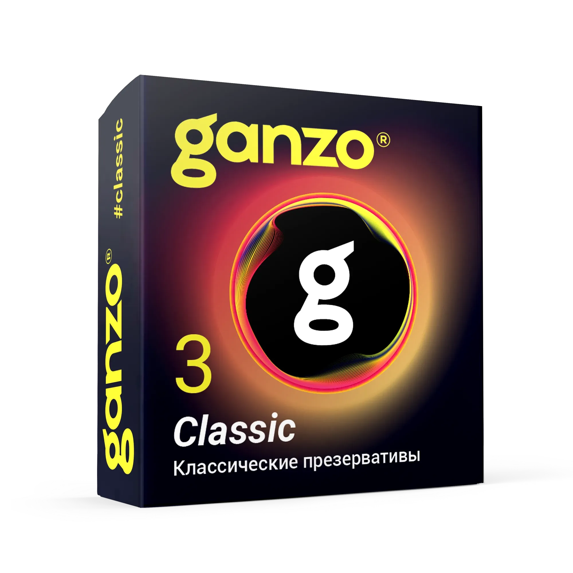 презервативы ganzo classic 3шт. латексные мужские гладкие в Мурманске