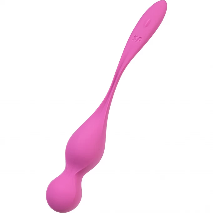 вагинальные шарики с вибрацией satisfyer love birds 1 connect app, розовый, 22,2 см в Мурманске