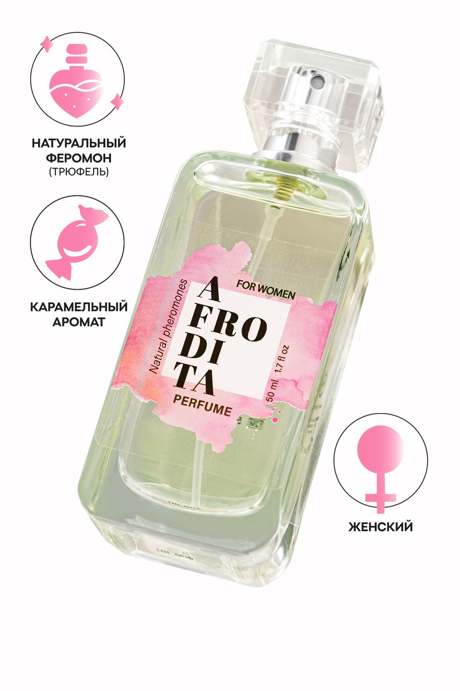 парфюмированный спрей secret play afrodita для женщин, с феромонами, 50 мл в Мурманске