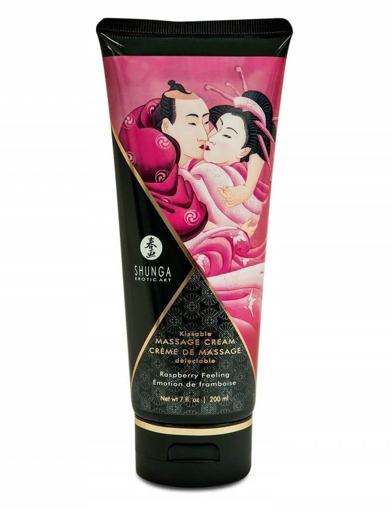 крем массажный съедобный shunga raspberry feeling, 200 мл в Мурманске