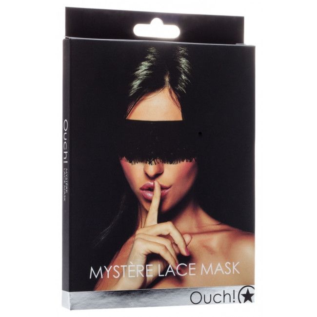 кружевная повязка на глаза mystere lace mask, черная в Мурманске