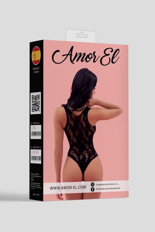 Эротическое боди amor el (s/l), черный в Мурманске