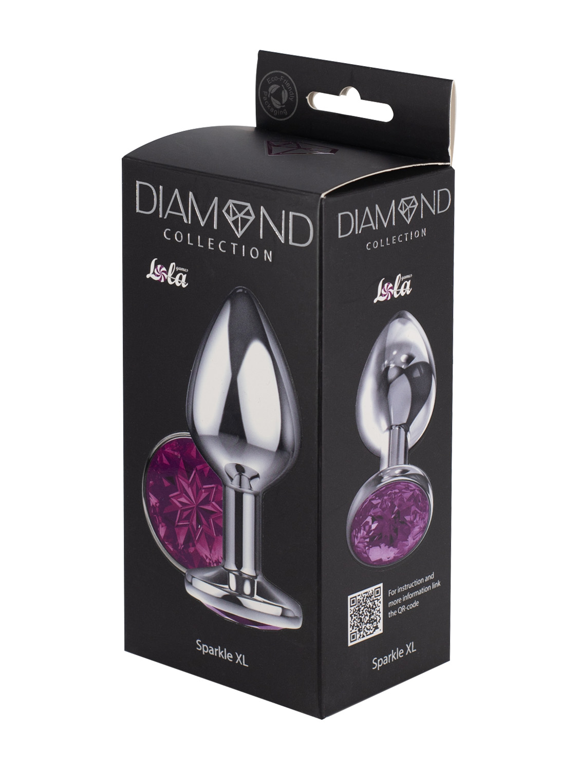 большая анальная пробка diamond purple sparkle xl 4028-01lola в Мурманске