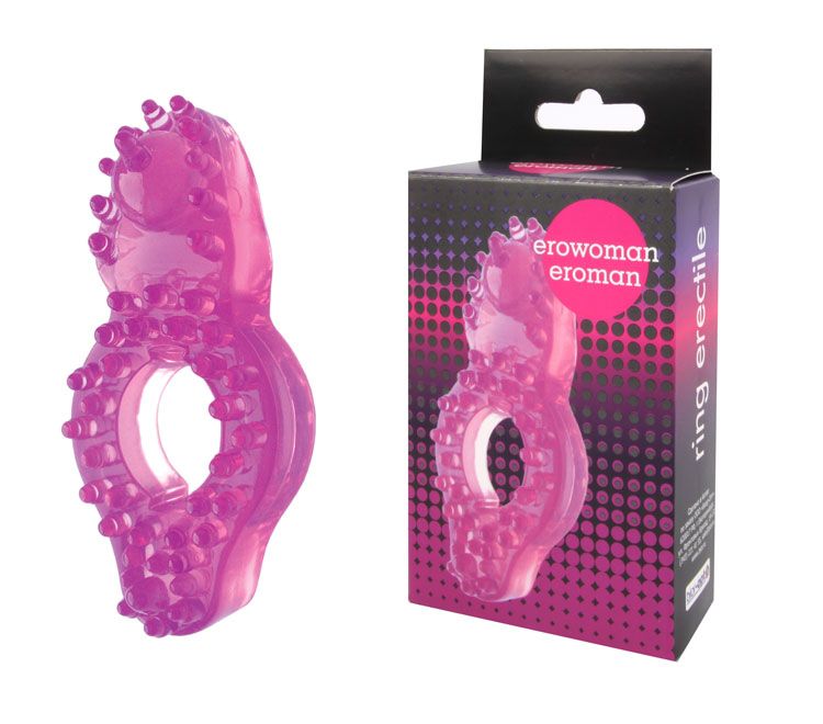 Кольцо эрекционное Erowoman-Eroman, розовое