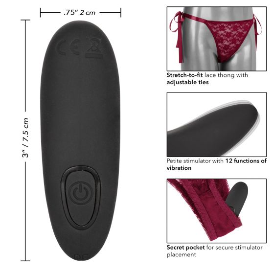трусики с вибромассажером для стимуляции клитораremote control lace thong set в Мурманске