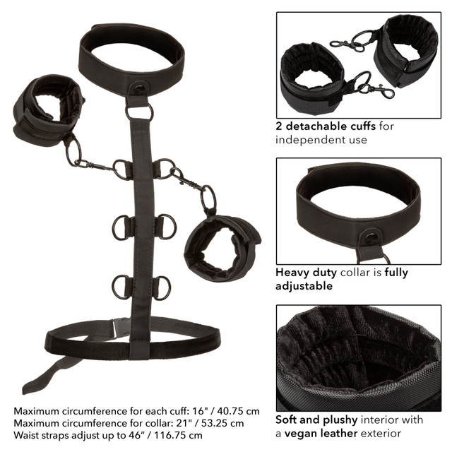 бондаж нательный с ошейником и наручами boundless collar restraint в Мурманске
