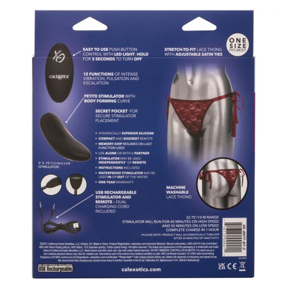 трусики с вибромассажером для стимуляции клитораremote control lace thong set в Мурманске