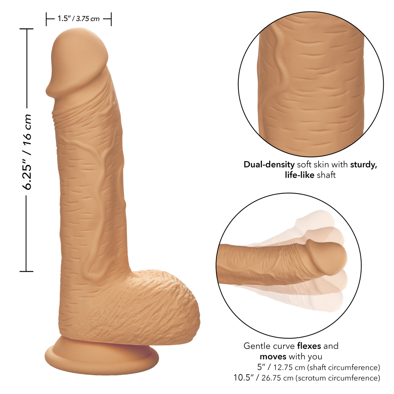 фалоимитатор dual density silicone studs (16 х 4 см.) в Мурманске