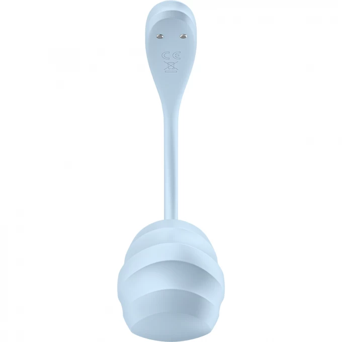 виброяйцо satisfyer smooth petal connect app, голубое, 6,5 см в Мурманске