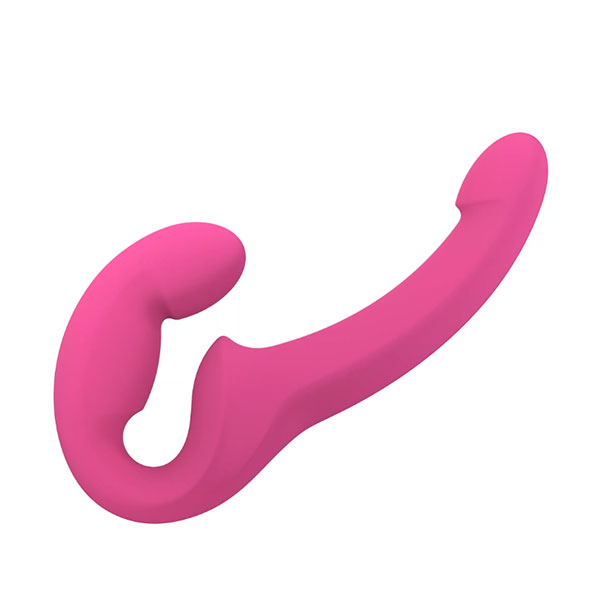 Страпон безремневой Fun Factory Share Lite для пар, бордовый