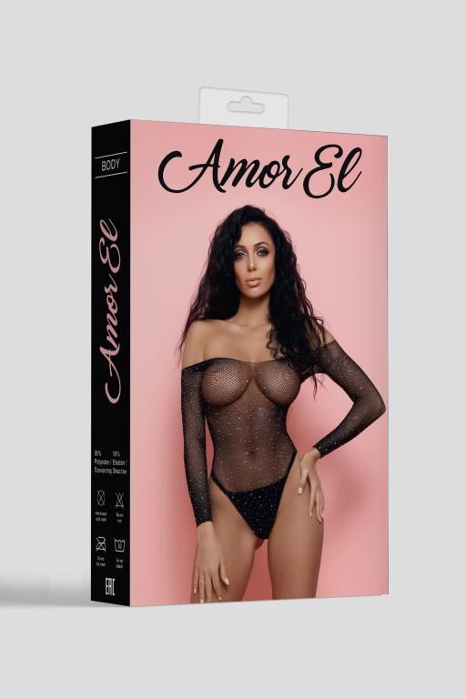 Эротическое боди amor el esponela s/l, черный в Мурманске