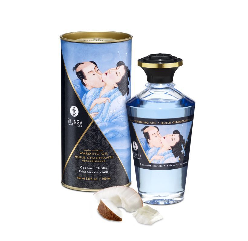 масло массажное съедобное shunga кокосовое волнение, 100 мл в Мурманске