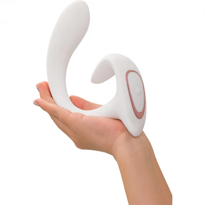 вагинально-клиторальный вибратор satisfyer g for goddess 1, белый, 27 см в Мурманске