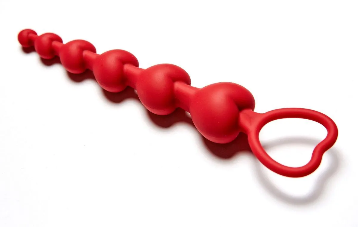 анальная цепочка love beam, красная в Мурманске