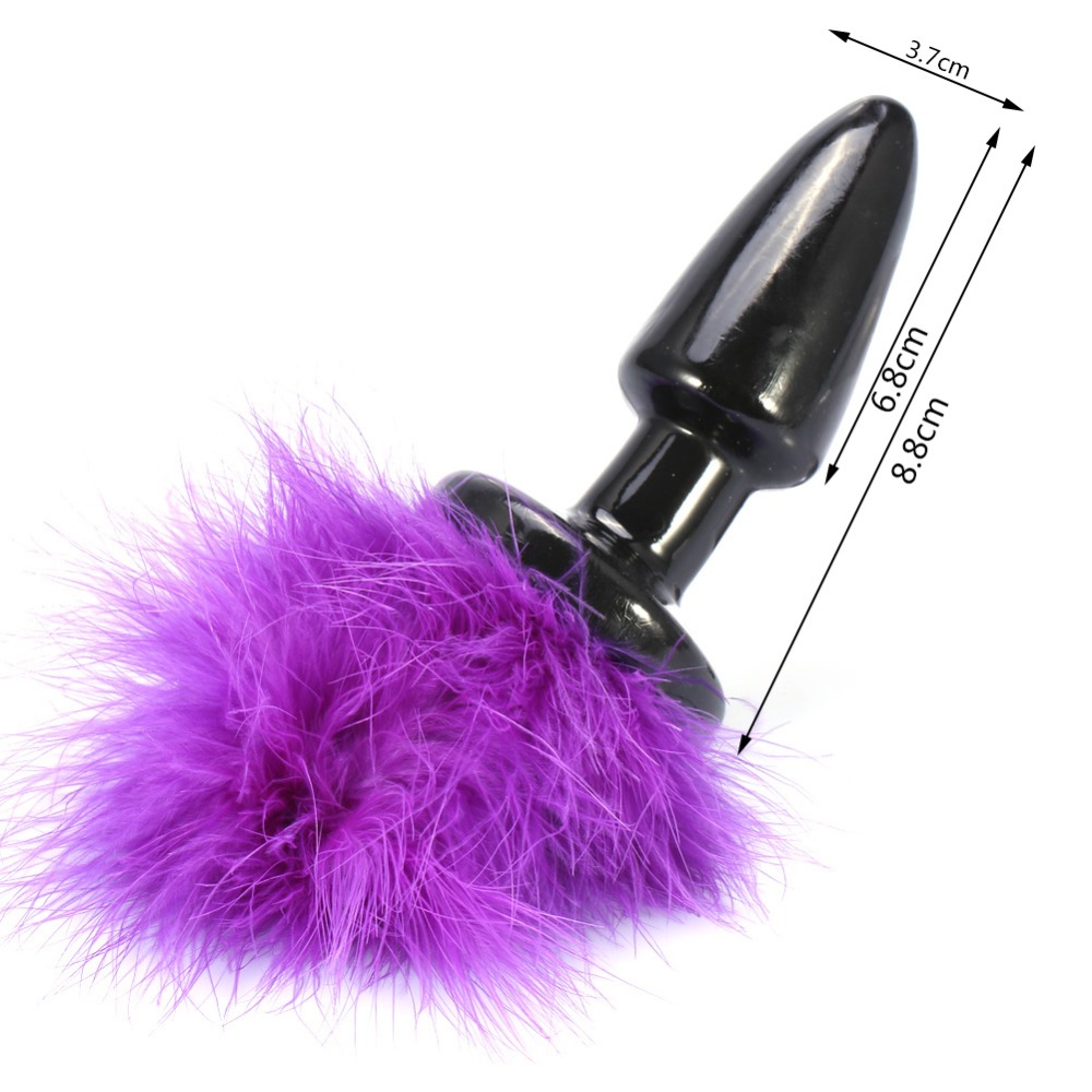 анальная пробка с хвостом fiolet bunny 47002-1-mm в Мурманске