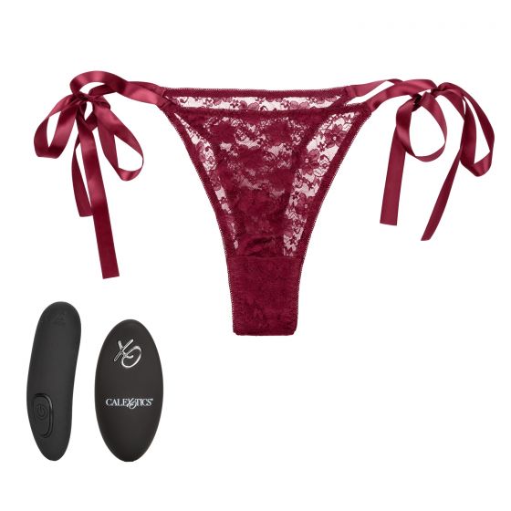 трусики с вибромассажером для стимуляции клитораremote control lace thong set в Мурманске