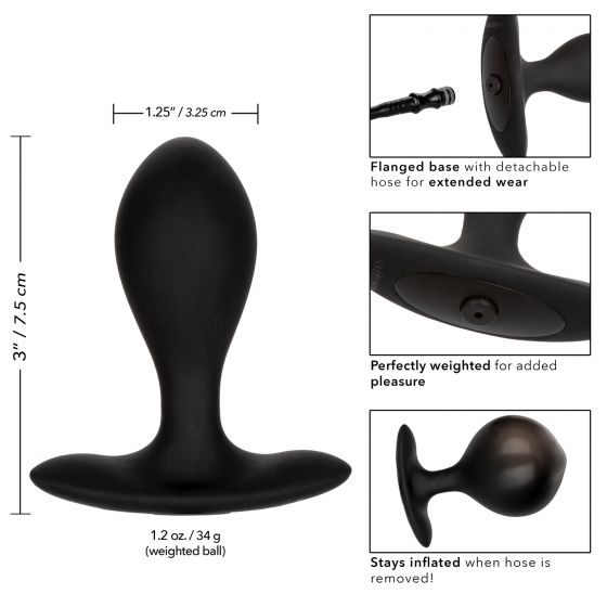 расширяющаяся анальная пробка weighted silicone inflatable plug в Мурманске
