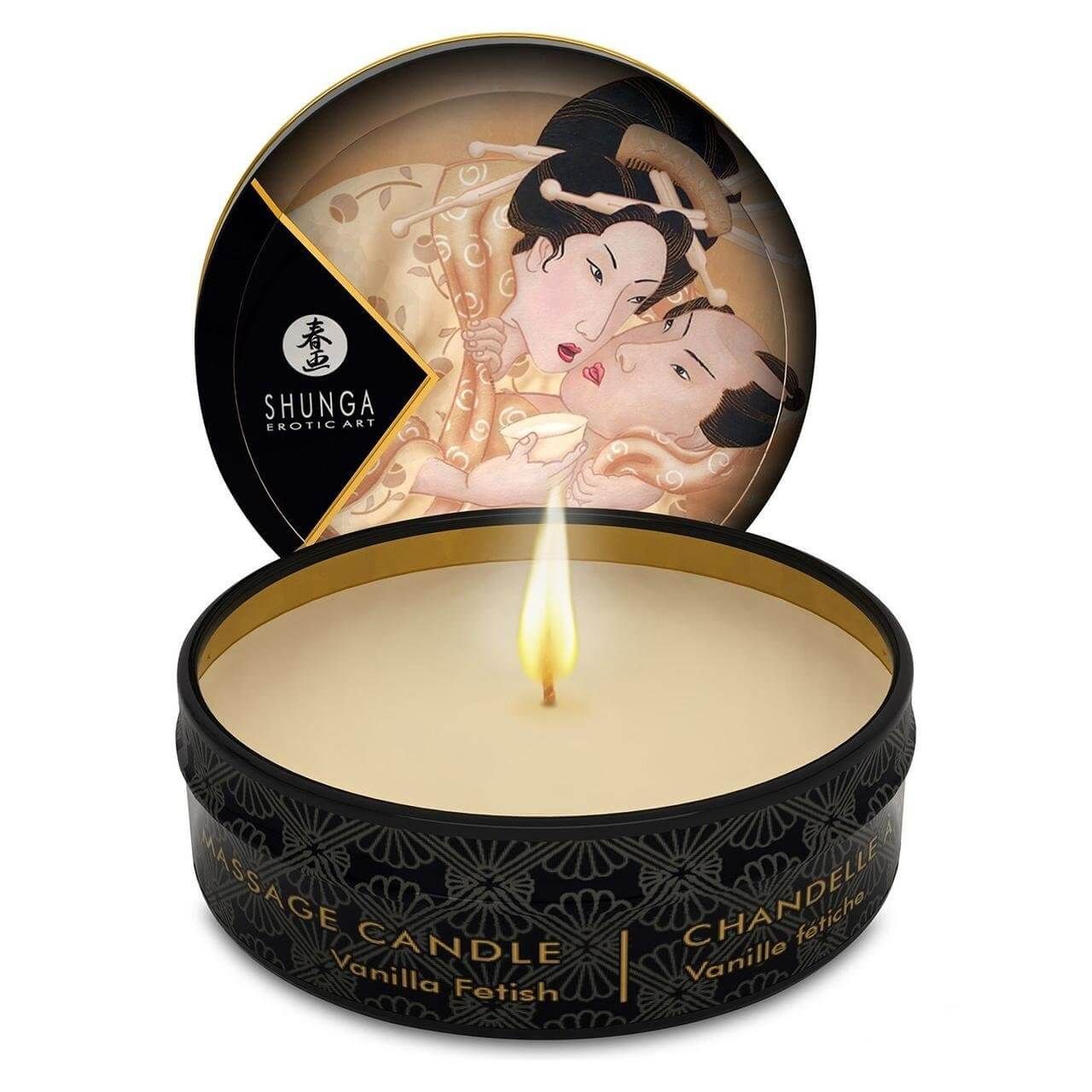 массажная свеча shunga mini massage candle vanilla, 30 мл в Мурманске
