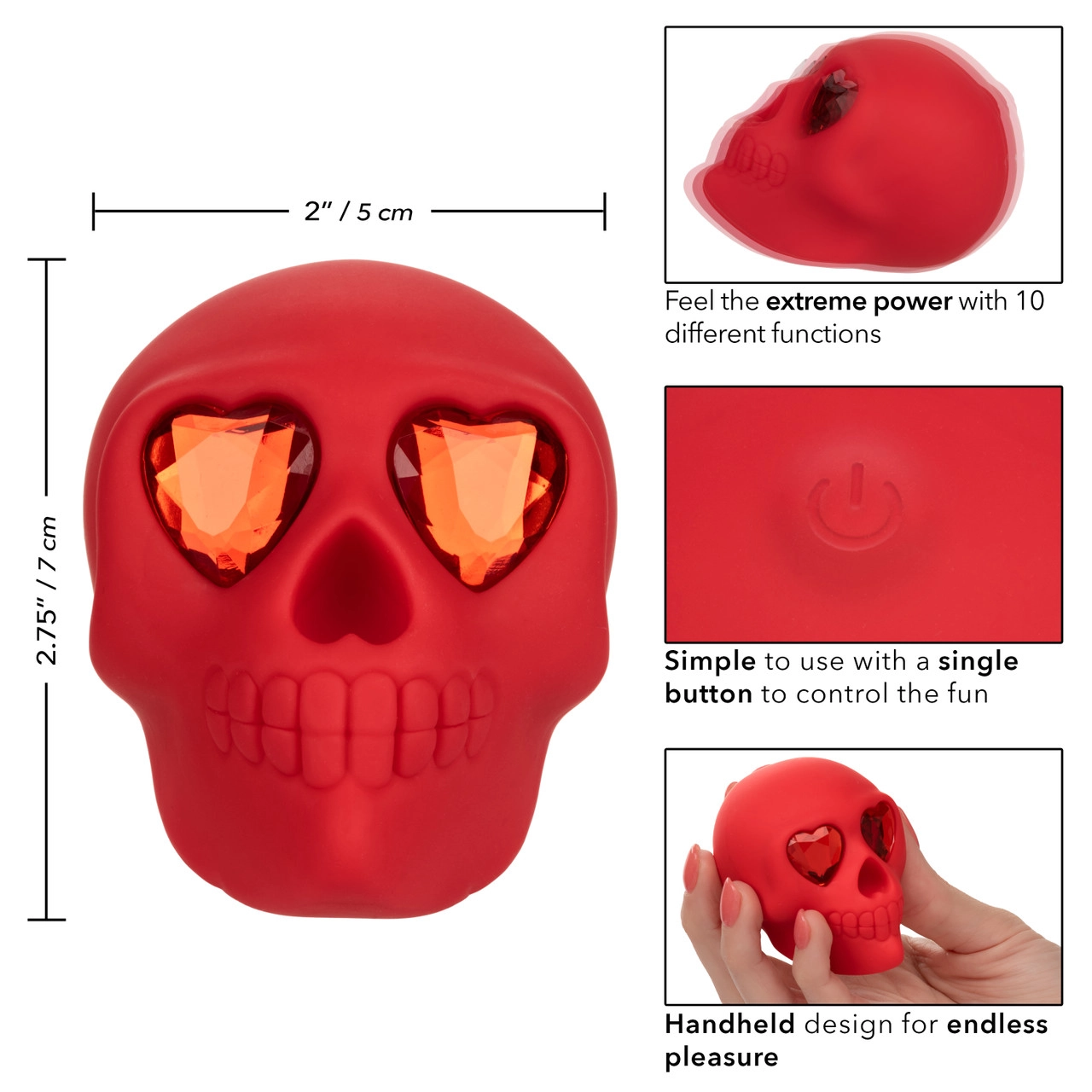 вибромассажер в форме черепа naughty bits bone head в Мурманске