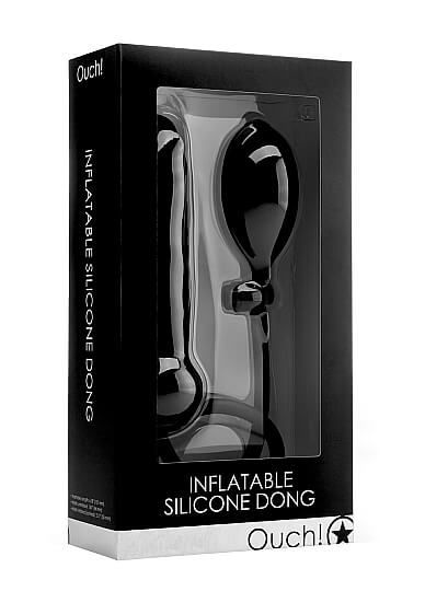 фаллоимитатор shots media inflatable silicone dong, с грушей в Мурманске