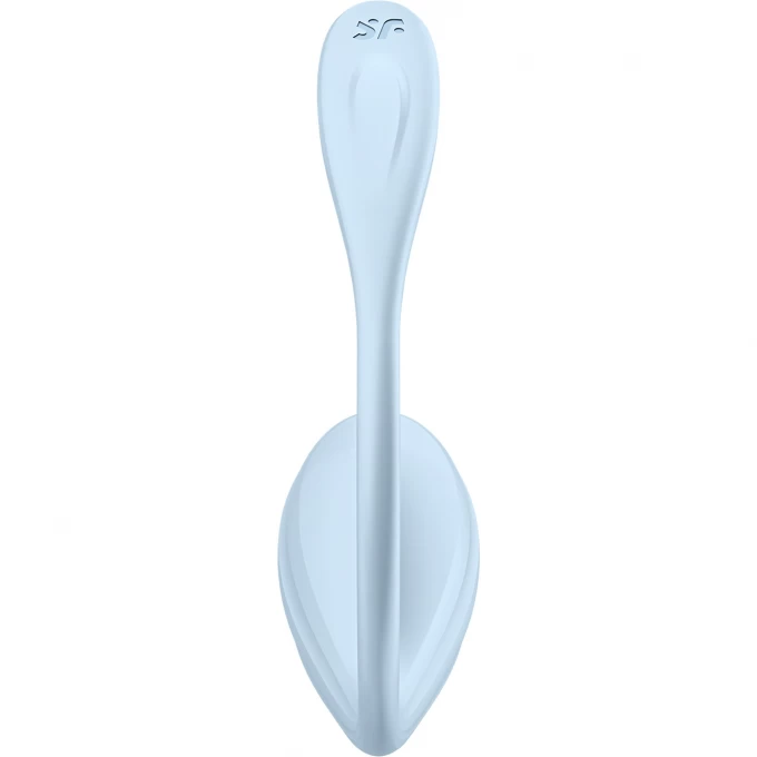 виброяйцо satisfyer smooth petal connect app, голубое, 6,5 см в Мурманске