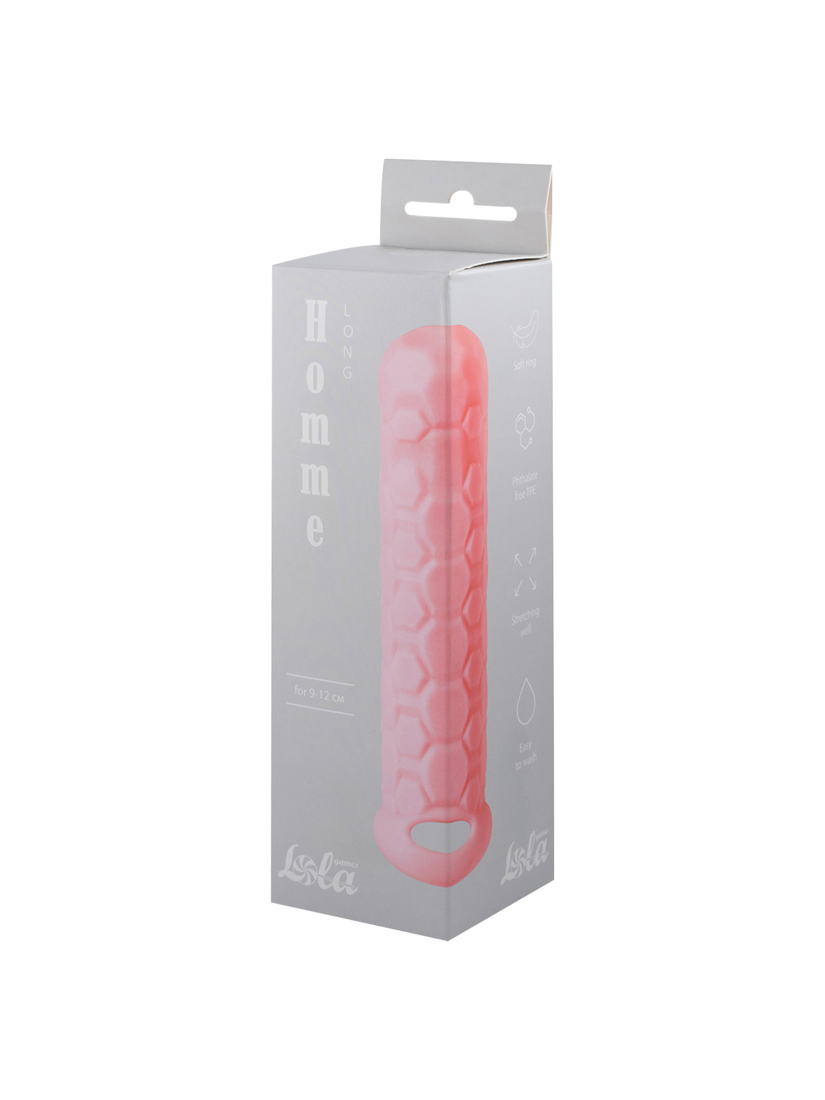 фаллоудлинитель homme long pink для 9-12 см 7008-02lola в Мурманске