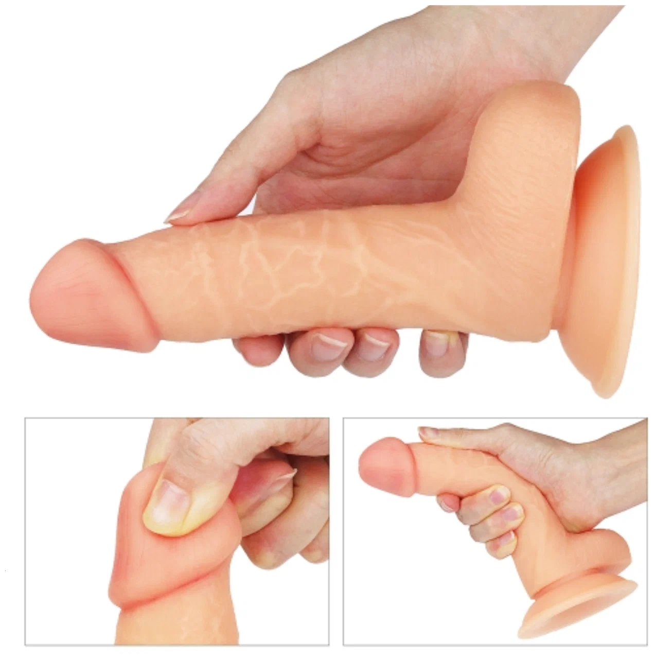 фаллоимитатор реалистичный с венами lovetoy на присоске,18 см в Мурманске